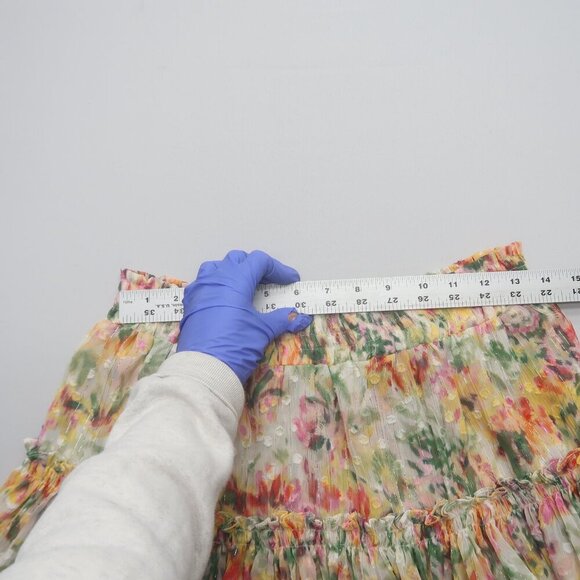 MISA Los Angeles Floral Tiered Mini Skirt Size Medium - Picture 6 of 10